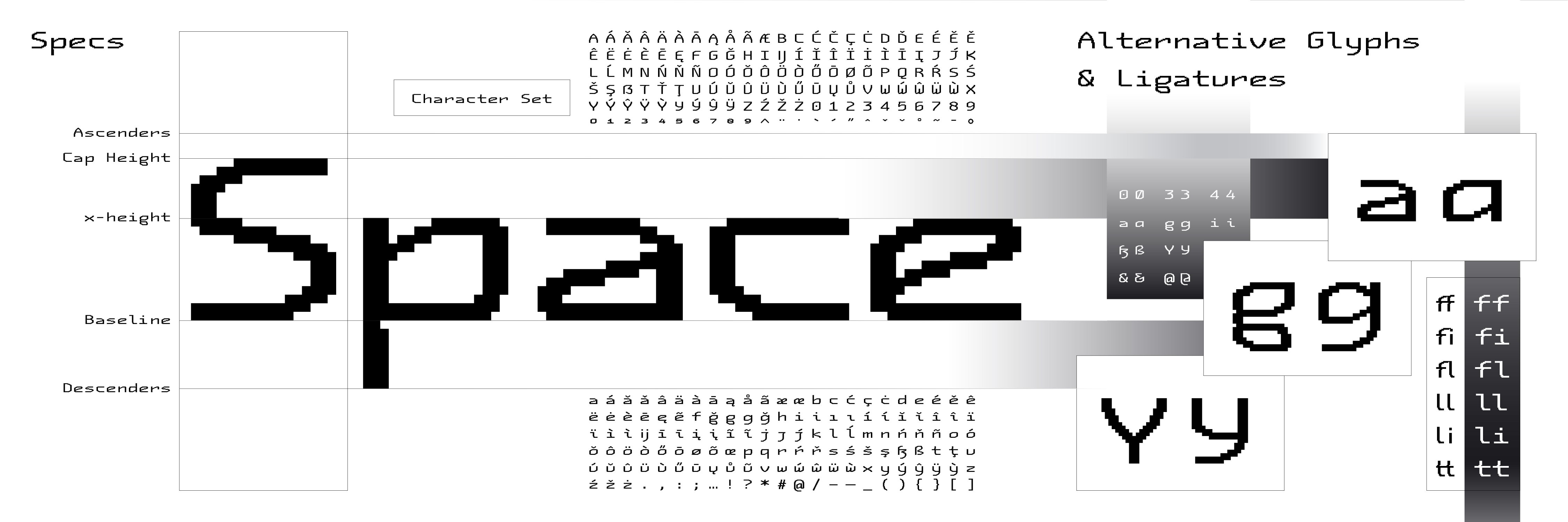 Qix Mono Type Specimen - additional example